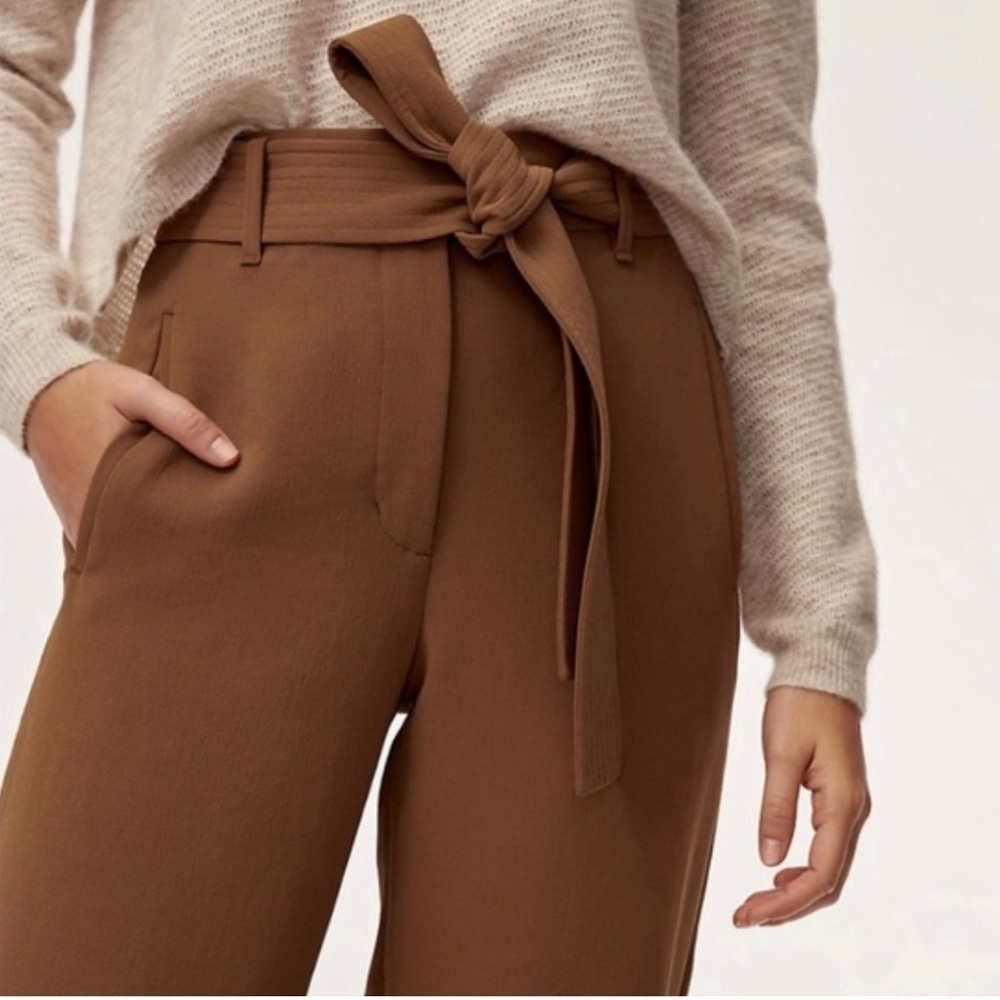 Wilfred Brown Straight Leg Pants - Picture 3 of 9